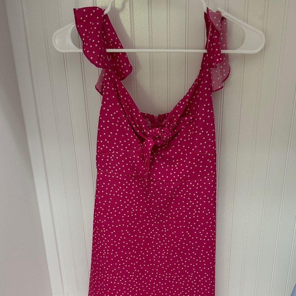 SHEIN Pink Polka Dot Kids Dress